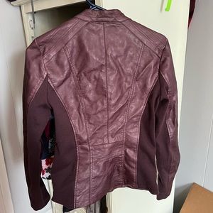 Maurice’s faux leather jacket Maroon